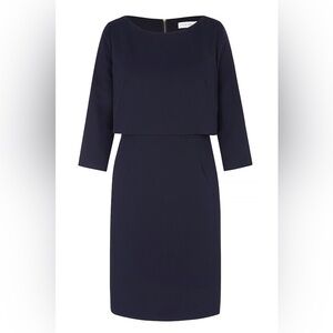 The Fold Northcote Dress in Navy 12